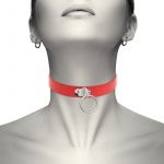 Coquette Hand Crafted Choker Fetish Red D-229292