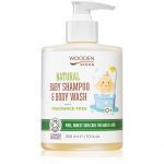 Woodenspoon Natural Shampoo e Gel de Banho para Crianças sem Perfume 300ml