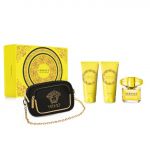 Versace Yellow Diamond Woman Eau de Toilette 90ml + Leite Corporal 100ml + Gel de Banho 100ml + Eau de Toilette 5ml Coffret (Original)