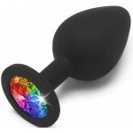 Toyjoy Rainbow Booty Jewel Plug Anal Black