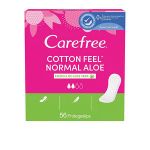 Carefree Cotton Protetor Normal Aloe 56 Unidades