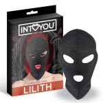 Intoyou Bdsm Line Lilith Máscara de Incógnito Abertura En La Boca e Ojos Color Negro Ib