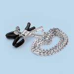Crushious Pinças para Mamilos Silver Nipple Chain Clamps