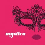 Crushious Máscara de Renda Preta Mystica