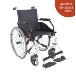 Orthos XXI Cadeira de Rodas Latina Compact Largura Assento 46 cm Tom Branco