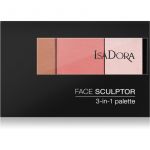 Isadora Face Sculptor 3-in-1 Palette Iluminador e Paleta Bronzeadora Tom 60 Warm Peach 12g