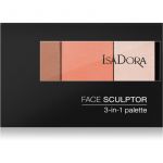 Isadora Face Sculptor 3-in-1 Palette Iluminador e Paleta Bronzeadora Tom 61 Classic Nude 12g