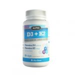Bio-Hera Alpha Vitamina D3 + K2 400 U.I. 60 Cápsulas