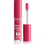 Nyx Professional Makeup This Is Milky Gloss Milkshakes Brilho Labial Hidratante com Perfume Tom 10 Strawberry Horchata 4ml