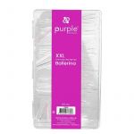 Purple Xxl Extra Long Ballerina Clear Nail Tips 360UN