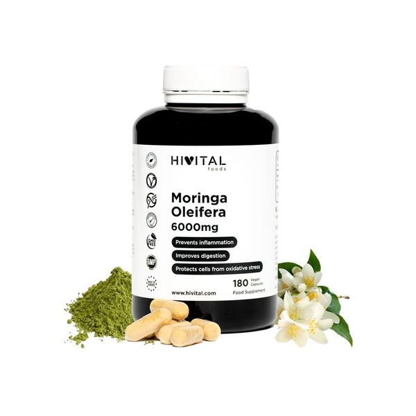 Hivital Moringa Oleifera 6000 Mg 180 Cápsulas De 6000mg Kuantokusta