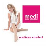 Medi Meias de Compressão Mediven Comfort - 159 Ag Classe 1 - Coxa Curta C/ Banda Fixação Simples (1608)