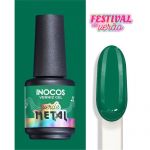 Inocos Verniz Gel Festival Verão Verde Metal 15ml