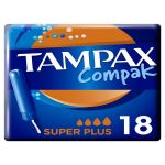 Tampax Tampões Compak Super Plus com Aplicador 18 Unidades