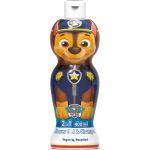 Nickelodeon Paw Patrol Shower Gel & Shampoo Shower Gel e Shampoo 2 em 1 para Crianças Chase 400ml