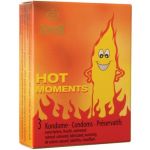 Amor Preservativos Hot Moments Efeito Quente x3