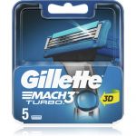 Gillette Mach3 Turbo Máquina de Depilar + Lâminas 5 Unidades