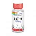 Solaray COQ10 Puro 200mg 30 Cápsulas Vegetais de 200mg