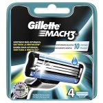 Gillette Lâminas Mach3 4 Unidades