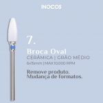 Inocos Broca Oval Cerâmica Gramagem Média 7