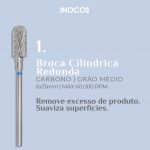 Inocos Broca Cilíndrica Redonda Carbono G. Média 1