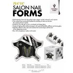 Victoria Vynn Salon Nail Form Black Moldes para Extensões Vv 100 Unid