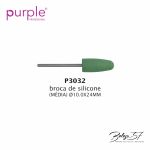 Purple Broca de Silicone Purple -10x24mm (média)