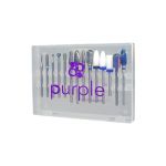 Purple Caixa de Armazenamento de Ponteiras de Brocas