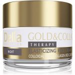 Delia Cosmetics Gold & Collagen Therapy Creme de Noite Que Aumenta a Elasticidade da Pele 50ml