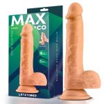 Max & Co Dean Dildo Realista com Testículos 8.5 Natural Mx
