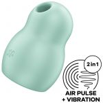 Satisfyer Pro To Go 1 Estimulador de Pulso de Ar Duplo e Vibrador Verde