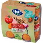 Hero Baby Pote Legumes com Lentilhas e Presunto em Cubos +10m 2x235 g