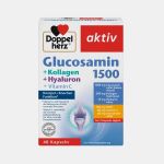 Doppel Herz Aktiv Glucosamin 1500 + Kollagen + Hyaluron 40 Cápsulas