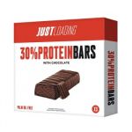 Just Loading 30% Protein Bar 3 Unds 30g Chocolate Preto