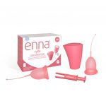 Enna Cycle Easy Cup Copo Menstrual L 2 Unidades + Caixa para Esterilizar e Transportar