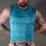 Macho Underwear T-shirt Azul Macho - L/XL (D-233411)