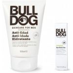 Bulldog Pack Duo, Cuidado Facial Masculino Anti-edad, Creme Hidratante Anti-edad 100ml + Roll On Contorno Ojos 15 ml Coffret
