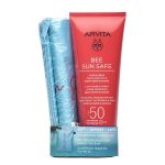 Apivita Bee Sun Safe Pack Hydra Fresh Face e Body Milk SPF50 200ml + Bolsa Coffret