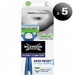 Wilkinson Pack de 5 Unidades. Sword Hydro Comfort Skin Reset, Una Lâmina de Barbear para Homem
