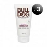 Bulldog Pack de 3 Unidades. Face Wash, Limpiador Facial para Hombre, Especial Pieles Grasas, 150ml Coffret