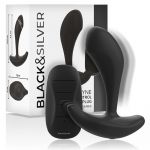 Black & Silver Black&silver Dwayne Anal Plug Silicone Controle Remoto