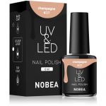 Nobea UV & led Nail Polish Verniz para Unhas de Gel com Lampadas UV/LED Brilhante Tom Sparkling Wine #37 6ml