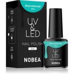 Nobea UV & led Nail Polish Verniz para Unhas de Gel com Lampadas UV/LED Brilhante Tom Emerald Blue #34 6ml