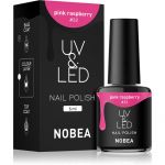 Nobea UV & led Nail Polish Verniz para Unhas de Gel com Lampadas UV/LED Brilhante Tom Pink Raspberry #32 6ml