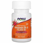 Now Foods Vitamin D-3 10000 IU 240 Cápsulas