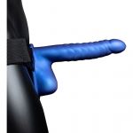 Shots Toys Strap On Ouch! Hollow Strap-On Ribbed Azul - EP272606GN