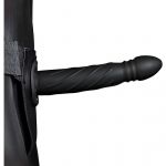 Shots Toys Strap On Ouch! Hollow Strap-On Twisted Metallic Preto - EP272591GN