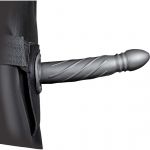 Shots Toys Strap On Ouch! Hollow Strap-On Twisted Metallic Cinzento Metalizado - EP272593GN