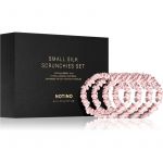 Notino Silk Collection Small Scrunchie Set Conjunto de Elásticos de Cabelo de Seda Pink