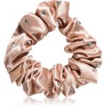 Crystallove Crystalized Silk Scrunchie Elástico de Cabelo de Seda Coloração Rose Gold 1 Unidade